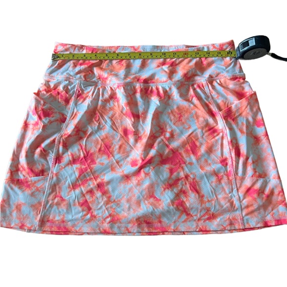 RBX Activewear Skort Tie-Dye Coral Size Large Golf Pickleball Tennis - Picture 3 of 6
